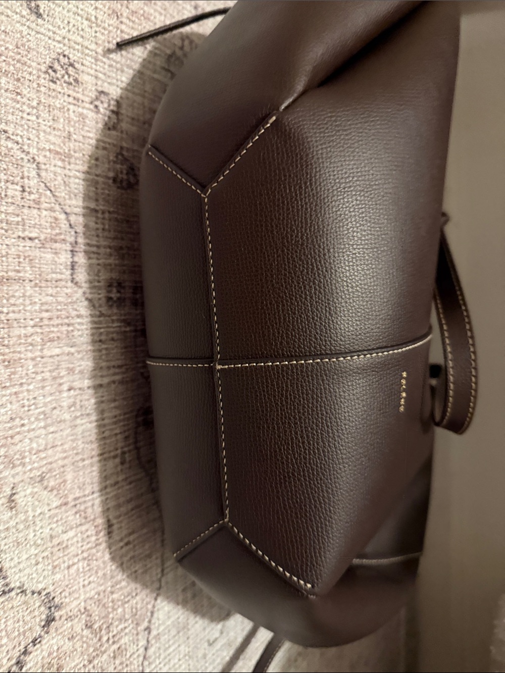 POLENE CYME TEXTURED EBONY BAG - Picture 8 of 17